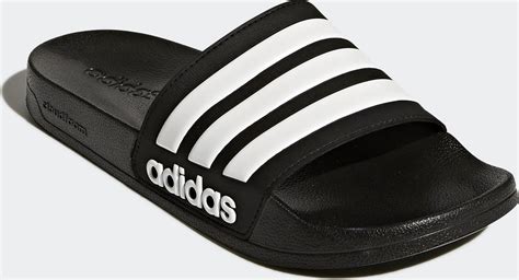 adidas adilette slipper wit zwart|adidas adilette sneakers.